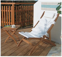 A賞「TEAK STYLE コスタリクライニングチェアー」
