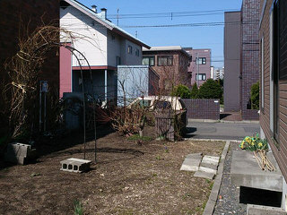 札幌市東区/バラのアーチを再利用したナチュラルガーデン ～リガーデン～