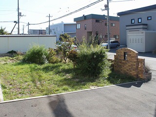 駐車スペース兼フリースペースのある庭