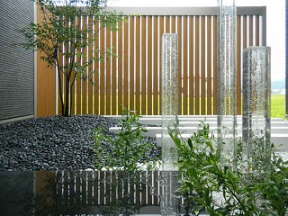 『和モダンの坪庭』　フラワーチルドレン-ガーデン施工例-岡山市-